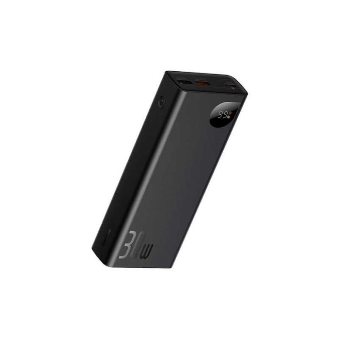 Baseus 20000 mAh Adaman Metal Digital Display 30W Tarnish із підтримкою швидкої зарядки Black