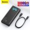 Baseus 30000 mah 65WPowerBank Delivery/Quick Charge 3.0 Чорний