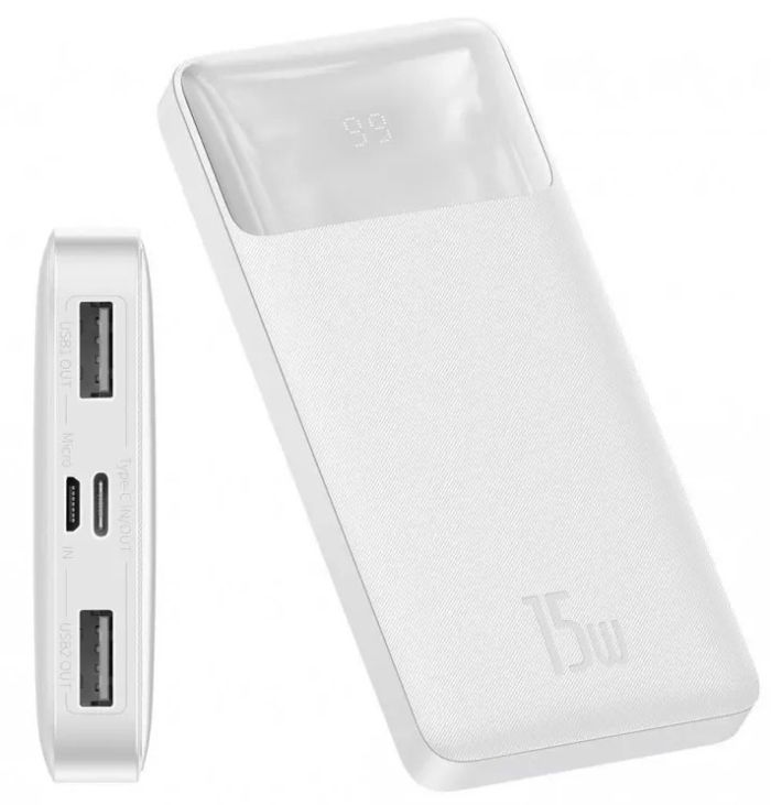 Baseus Bipow Overseas PPBD050002 10000 mAh 15W PPBD10 Білий
