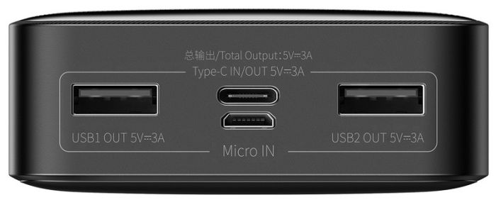 Baseus Bipow PPBD050101 для телефону 20000 mAh 15W Чорний
