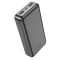 Hoco J100A 20000 mAh 2USB/Type-C/MicroUSB чорний