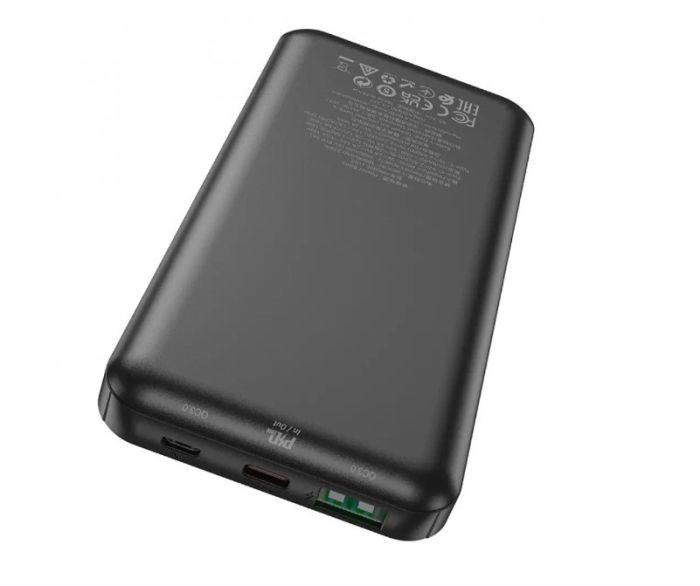 Hoco J102 10000 mAh зі швидкою зарядкою USB/Type-C, 20W чорний