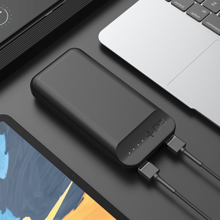 Hoco New Joy J52A 20000mAh |2USB, 2A| чорный
