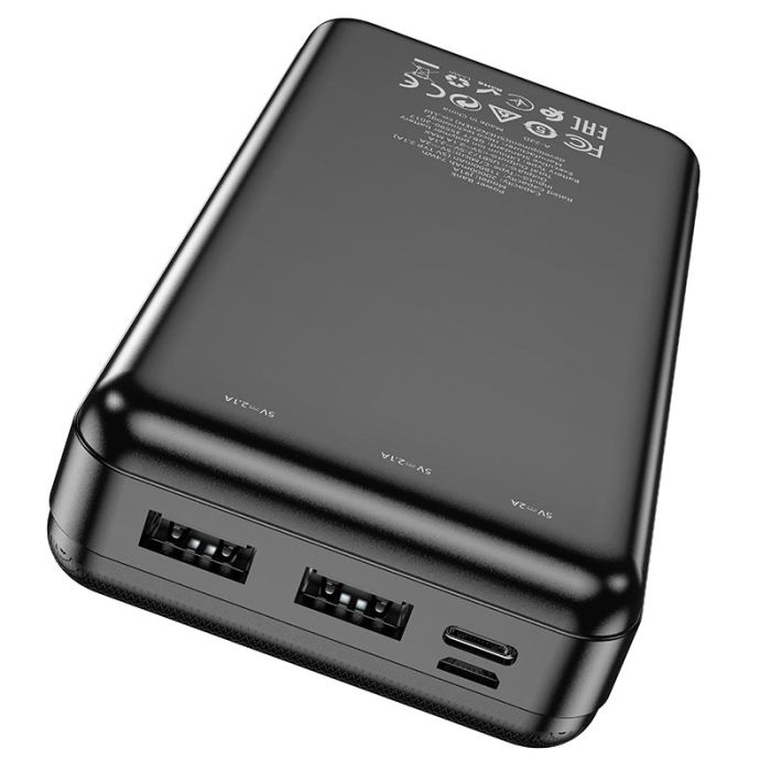 Hoco J91A 20000 mAh |2USB/Type-C, 2.1A| чорний