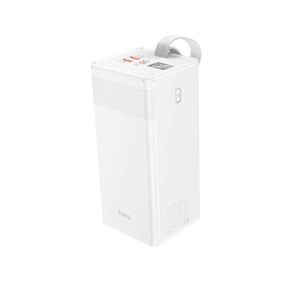 HOCO Powermaster fully compatible 50000MAH J86A |2USB/1Type-C, PD/QC, 5A/22.5W| біла