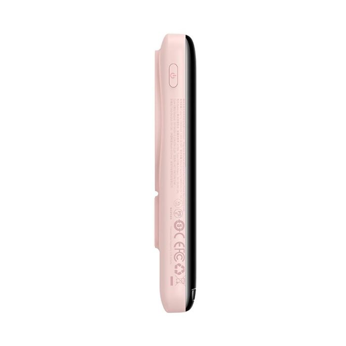 Baseus Magnetic Bracket Wireless Fast Charge 10000 mAh |Type-C, 20W/3A, PD/QC| (PPCX000004) рожева