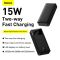 Baseus Bipow Digital Display 20000 mAh |2USB/1Type-C, 3A/15W, QC| (PPDML-J02) чорна