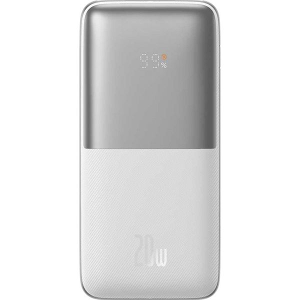 Зовнішній акумулятор Baseus Bipow Pro Digital Display 10000mAh PD 20W White (PPBD040102) [90102]