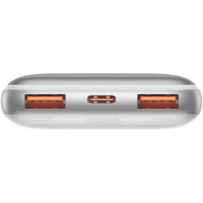 Baseus Bipow Pro Digital Display 10000 mAh PD 20W White (PPBD040102) [90102]