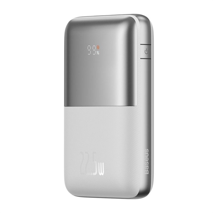 Baseus Bipow Pro Digital Display F.C PB 20000 mAh |2USB/Type-C, QC/PD, 22.5W/3A| PPBD030001 White