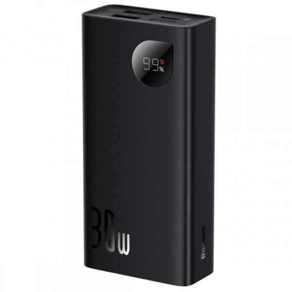 Зовнішній аккумулятор (Power Bank) Baseus Adaman2 Digital Display 10000 mAh 30W PPADM2-10 чорний