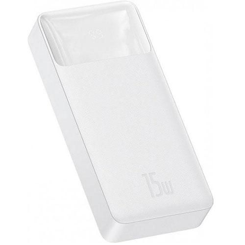 Baseus Bipow Digital Display 20000 mAh 15W (PPDML-J02/PPBD20) білий