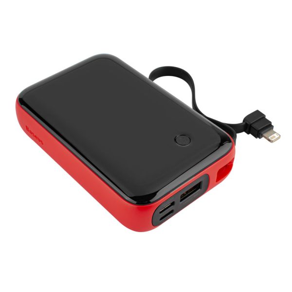 Портативний акумулятор Baseus Power Bank Mini S 10000mAh 15W Lightning Red