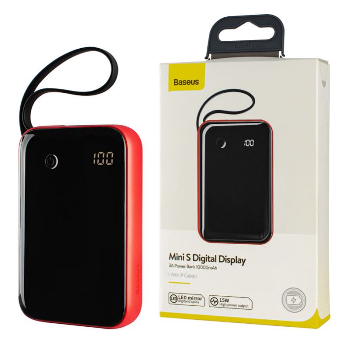 Baseus Mini S 10000 mAh 15W Lightning Red