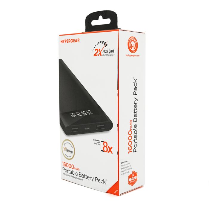 Hypergear 16000 mAh Fast Charge Black