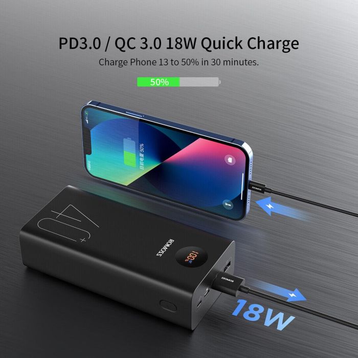 Romoss 40000 mAh (2USB+Type-C) 18W