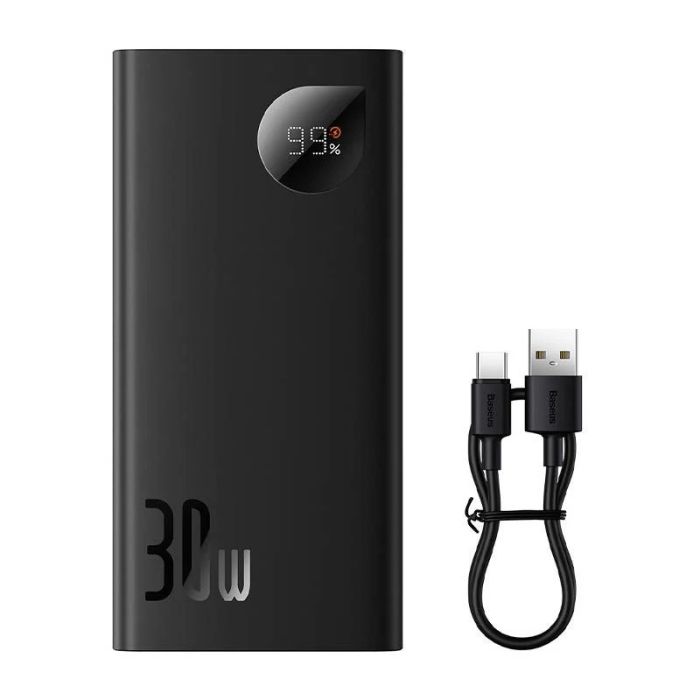 Baseus Adaman 2 Digital Display Fast Charge Overseas Edition 30W на 10000 mAh (PPAD040101) Black