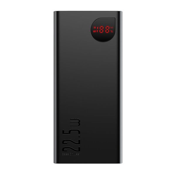 Power Bank Baseus Adaman Metal Digital Display Quick Charge 2021 Overseas Edition 22.5W на 20000mAh (PPAD070101) Black