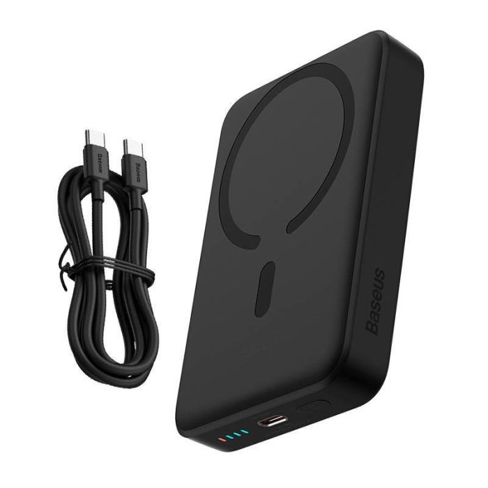 Baseus Magnetic Mini Wireless Fast Charge 30W на 10000 mAh (PPCX110201) Black