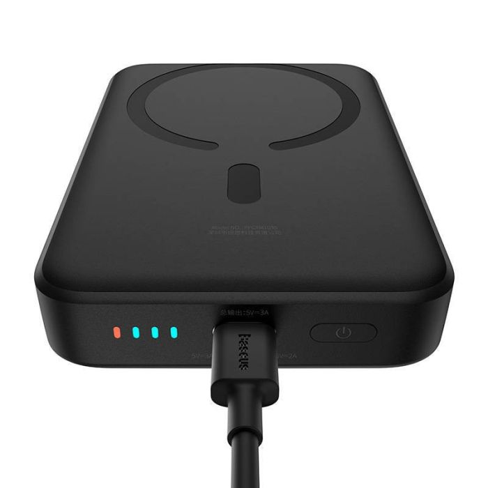 Baseus Magnetic Mini Wireless Fast Charge 30W на 10000 mAh (PPCX110201) Black