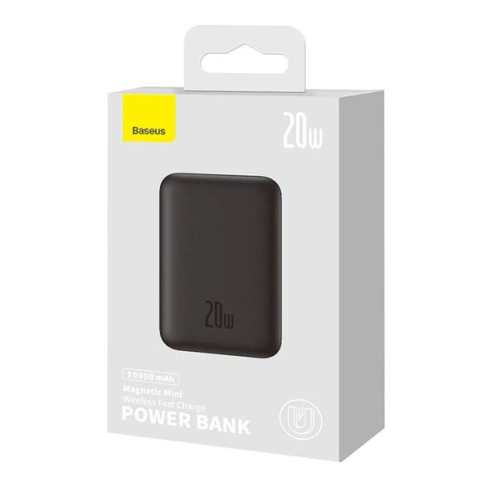 Baseus Magnetic Mini Wireless Fast Charge Overseas Edition 20W на 10000 mAh (PPCX070001) Black