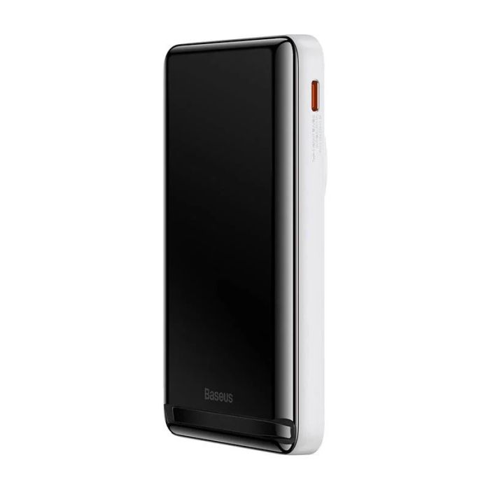 Baseus Magnetic Bracket Wireless Fast Charge Overseas Edition 20W на 10000 mAh (PPCX000202) White