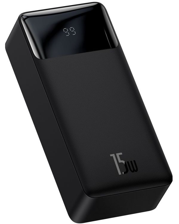 Baseus PPDML-K01 Bipow Digital Display 30000mAh 15W 3A 2USB+Type-C 153*69*42 мм Чорний