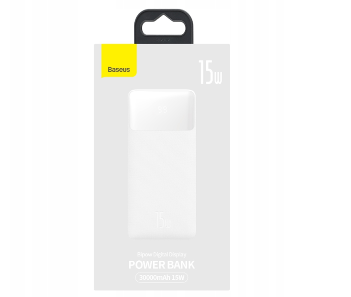 Baseus 20000 mAh 3XUSB USB-C PD 15W білий