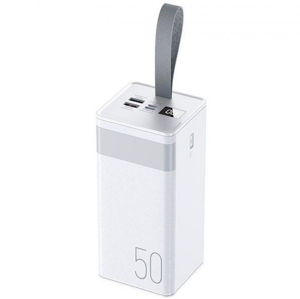 Hoco J86A Powermaster 50000 mAh 22.5W 5A з ліхтариком білий