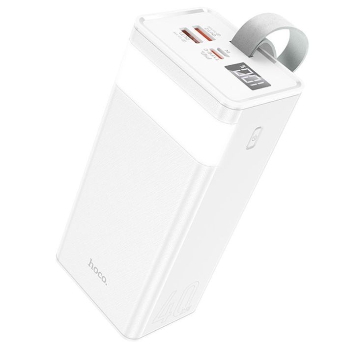 Hoco J86A Powermaster 50000 mAh 22.5W 5A з ліхтариком білий