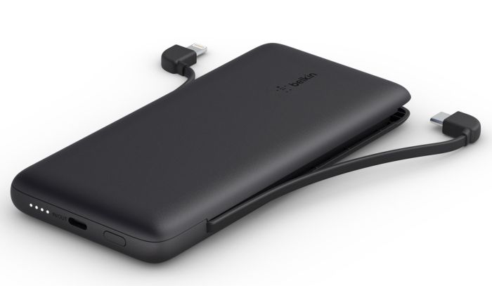 Belkin BPB006BTBLK 10000 mAh, 23W integrated cables Black