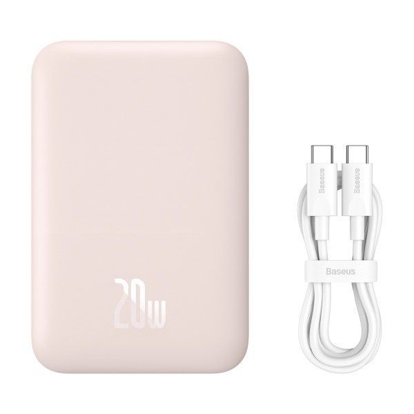Baseus Magnetic 20W 6000 mAh для iPhone Рожевий