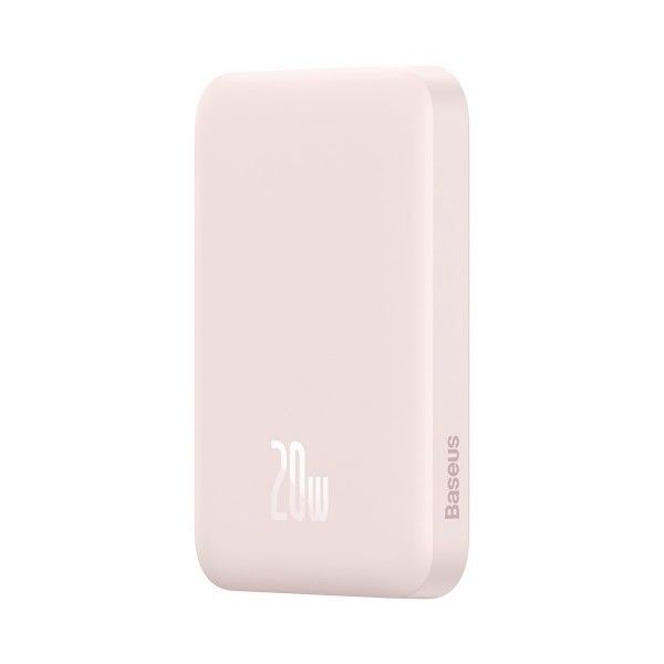 Baseus Magnetic 20W 6000 mAh для iPhone Рожевий