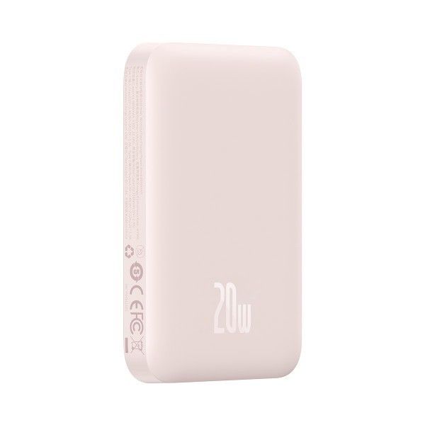 Baseus Magnetic 20W 6000 mAh для iPhone Рожевий