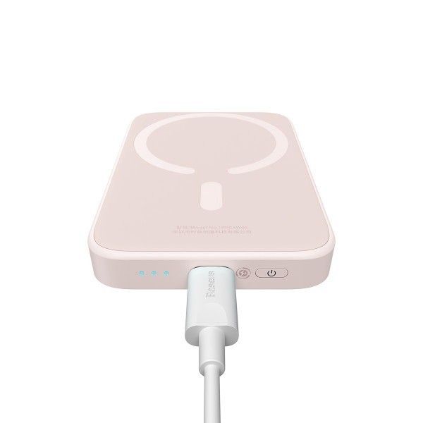 Baseus Magnetic 20W 6000 mAh для iPhone Рожевий