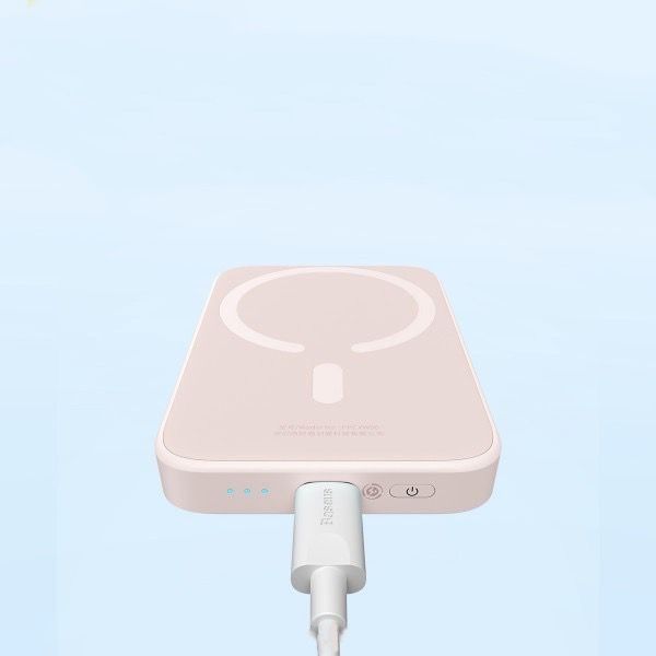 Baseus Magnetic 20W 6000 mAh для iPhone Рожевий