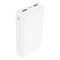 Hoco 20000 mAh 2 виходиHigh-ranking (2USB/Type-C/Micro-USB, 2.1A). White