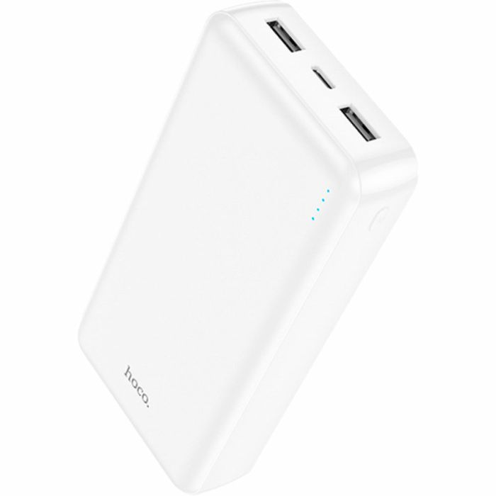 Hoco 20000 mAh 2 виходиHigh-ranking (2USB/Type-C/Micro-USB, 2.1A). White