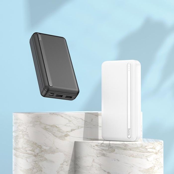 Hoco 20000 mAh 2 виходи(2USB/Type-C/Micro-USB, 2.1A). Black