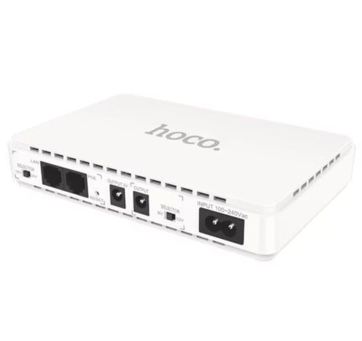 Hoco DB25 для роутерів 5V-9V-12V 8800mAh + Smart Mini UPS (Білий)
