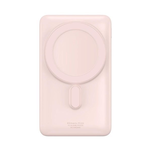 Magsafe Baseus Magnetic Bracket Wireless 10000 mAh 20W PPCX000204 рожевий