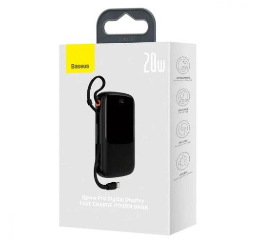 Baseus Qpow Pro Digital Display Fast Charge 20000 mAh 20W iP PPQD040001 чорний