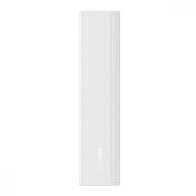 Baseus 10000 mAh 30W 5A Adaman2 Digital Display з технологією QC3.0+PD3.0 2USB+Type-C + Кабель USB to Type-C (PPAD040002) White