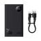 Baseus 20000 mAh 30W 5A Adaman2 Digital Display з технологією QC3.0+PD3.0 2USB+Type-C + Кабель USB to Type-C (PPAD050001) Black