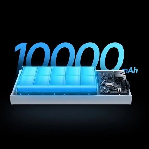 Baseus 10000 mAh 30W 5A Adaman2 Digital Display з технологією QC3.0+PD3.0 2USB+Type-C + Кабель USB to Type-C (PPAD040002) White