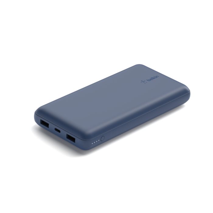 Belkin 20000 mAh, 15W Dual USB-A, USB-C, blue