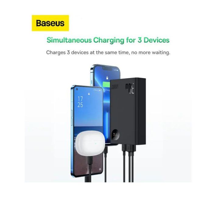 Baseus  Adaman ll Digital Display Fast Charge 20000 mAh 30W 5A QC3.0+PD3.0 VOOC