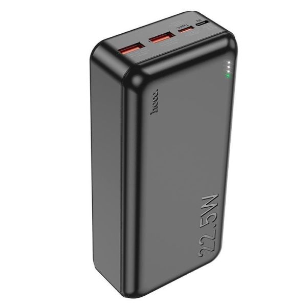 Повербанк 30000mAh Power Bank HOCO Astute J101B 2USB Type-C QC Black ТМ