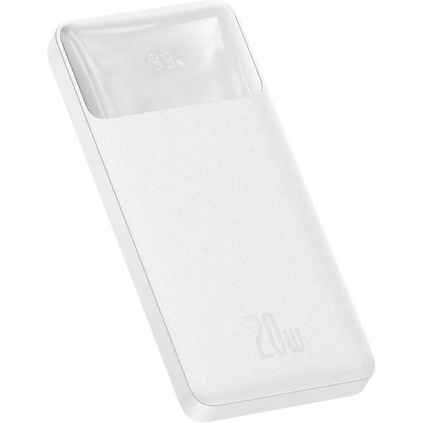 Повербанк Baseus Bipow Digital Display 10000mAh 20W білий (PPDML-L02)