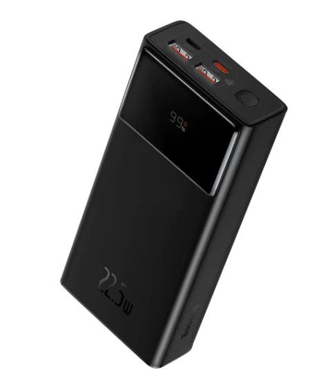 Baseus 30000 mAh 22,5 Вт USB Чорний